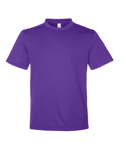 Youth Zone Performance Mesh T-Shirt - Sport Purple