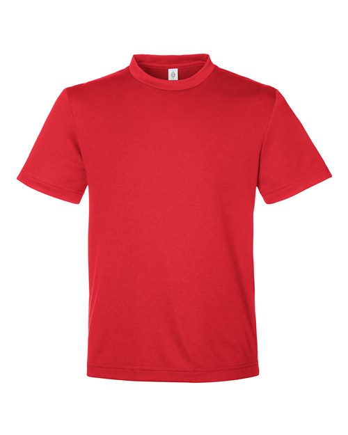 Youth Zone Performance Mesh T-Shirt - Sport Red
