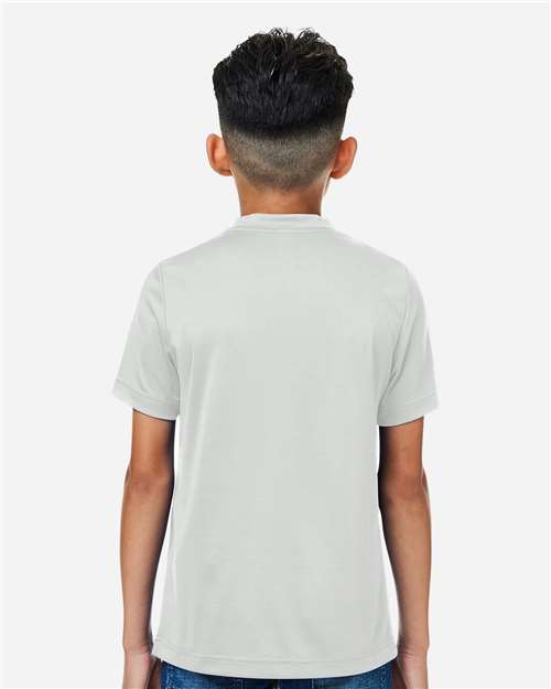 Youth Zone Performance Mesh T-Shirt - Sport Silver
