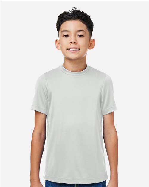 Youth Zone Performance Mesh T-Shirt - Sport Silver