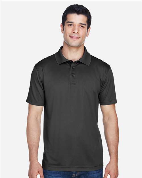 Men's Polyester Jersey Polo - Black