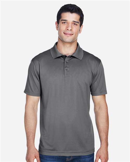 Men's Polyester Jersey Polo - Charcoal