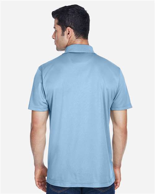 Men's Polyester Jersey Polo - Light Blue