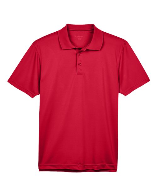Men's Polyester Jersey Polo - Red