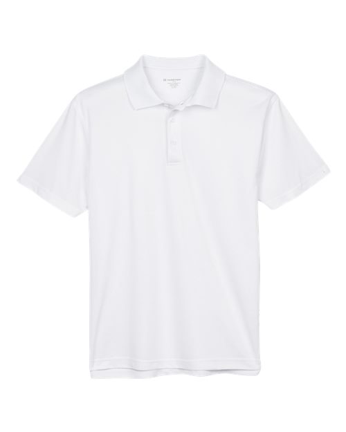 Men's Polyester Jersey Polo - White