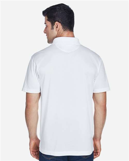 Men's Polyester Jersey Polo - White