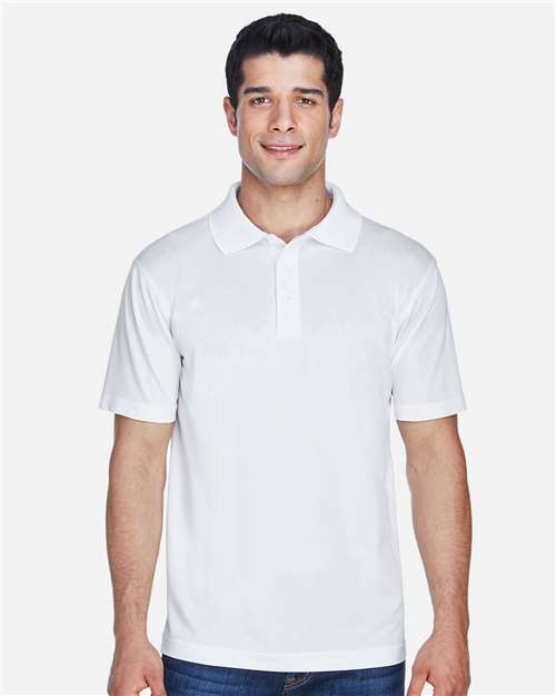 Men's Polyester Jersey Polo - White