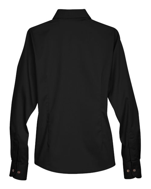Women's Easy Blend™ Long Sleeve Twill Dress Shirt with Stain-Release - Black