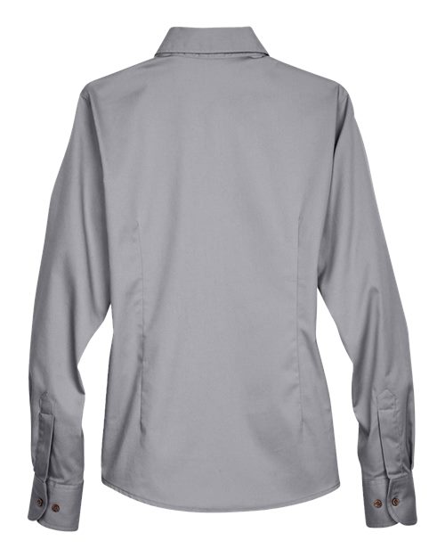 Women's Easy Blend™ Long Sleeve Twill Dress Shirt with Stain-Release - Dark Grey