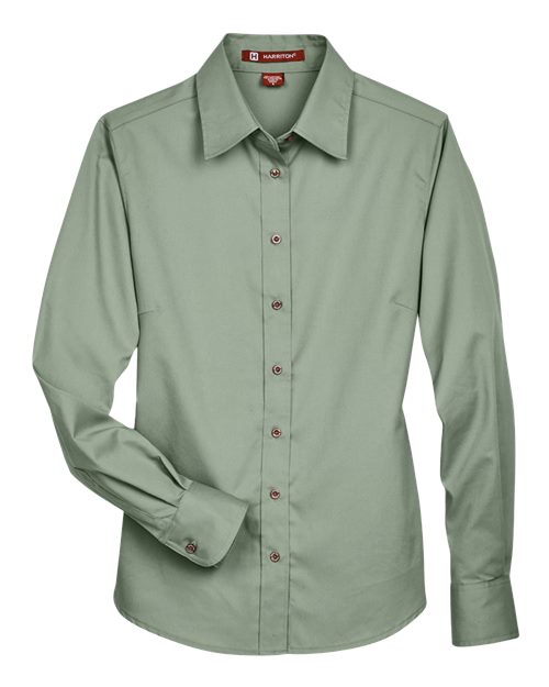 Women's Easy Blend™ Long Sleeve Twill Dress Shirt with Stain-Release - Dill