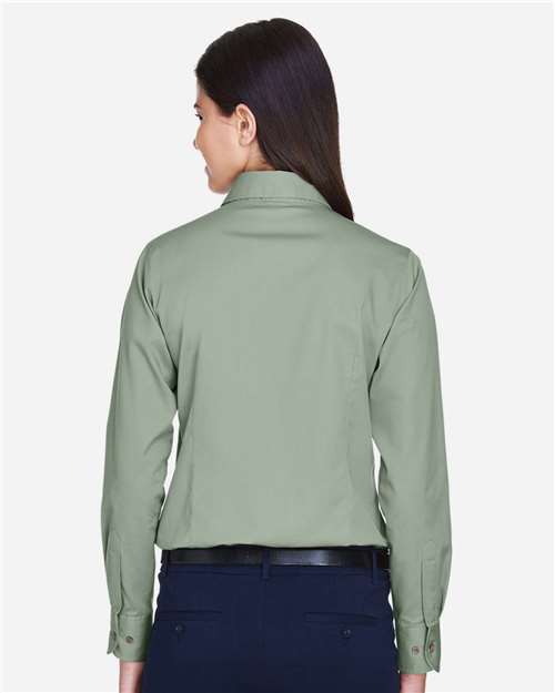 Women's Easy Blend™ Long Sleeve Twill Dress Shirt with Stain-Release - Dill