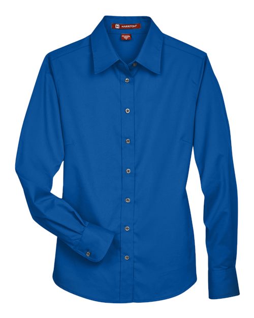 Women's Easy Blend™ Long Sleeve Twill Dress Shirt with Stain-Release - French Blue
