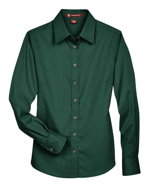 Women's Easy Blend™ Long Sleeve Twill Dress Shirt with Stain-Release - Hunter