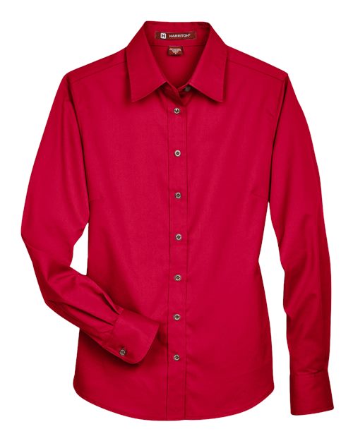 Women's Easy Blend™ Long Sleeve Twill Dress Shirt with Stain-Release - Red