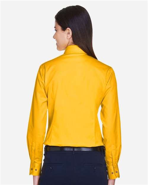 Women's Easy Blend™ Long Sleeve Twill Dress Shirt with Stain-Release - Sunray Yellow
