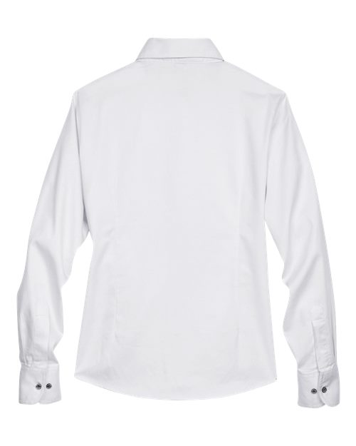 Women's Easy Blend™ Long Sleeve Twill Dress Shirt with Stain-Release - White