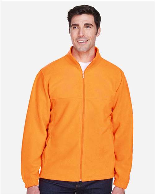 Men's Full-Zip Fleece - Safety Orange