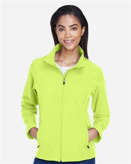 Women's Leader Soft Shell Jacket - Safety Yellow