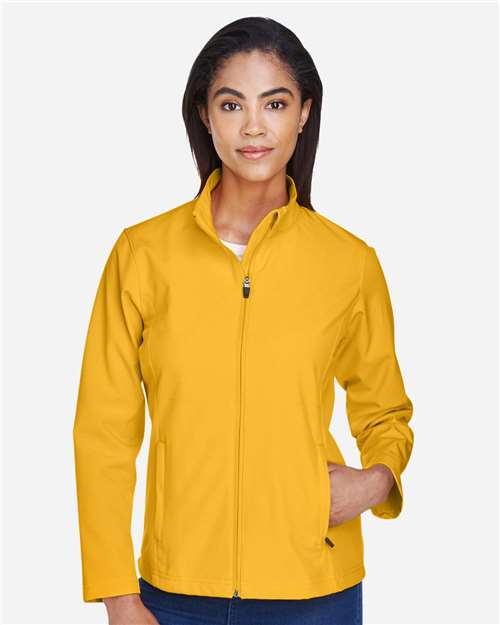 Women's Leader Soft Shell Jacket - Sport Athletic Gold