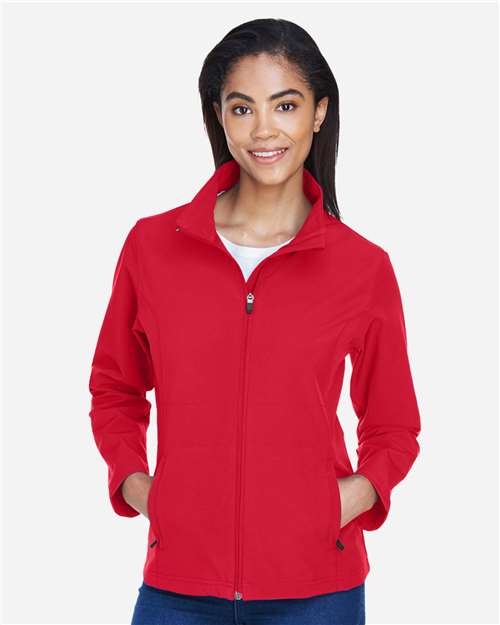 Women's Leader Soft Shell Jacket - Sport Red