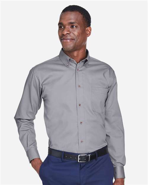 Men's Easy Blend™ Twill Shirt - Dark Grey