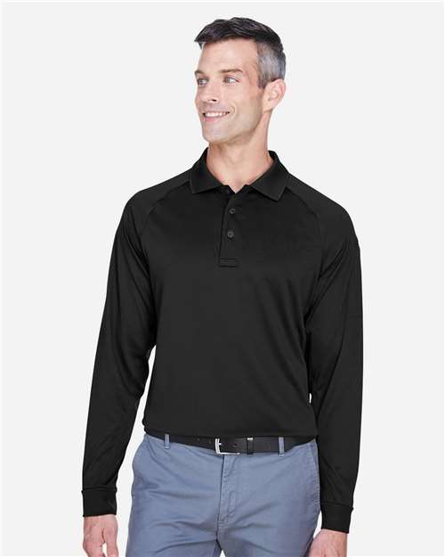 Men's Advantage Long Sleeve Tactical Polo - Black