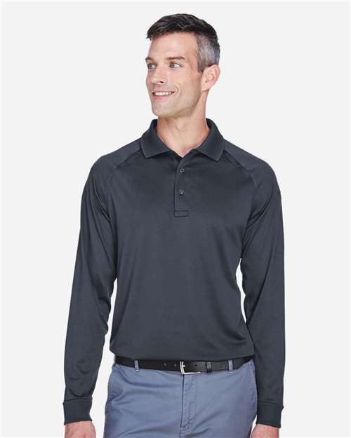 Men's Advantage Long Sleeve Tactical Polo - Dark Charcoal