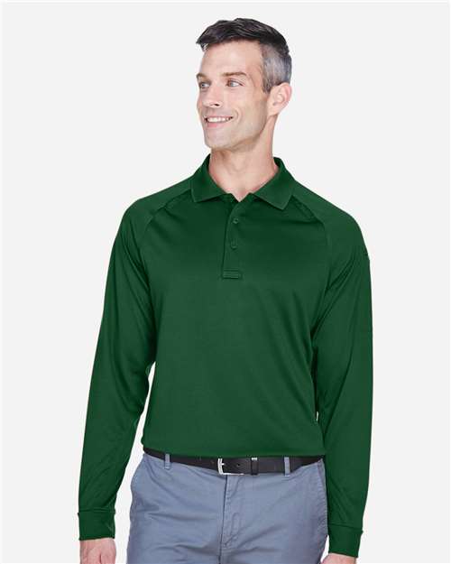 Men's Advantage Long Sleeve Tactical Polo - Dark Green