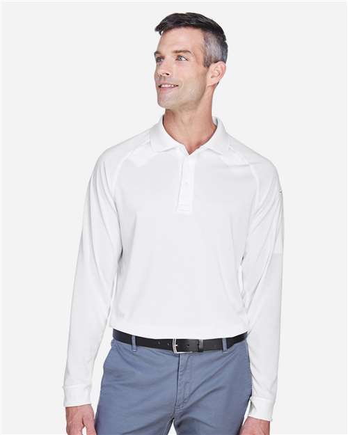 Men's Advantage Long Sleeve Tactical Polo - White