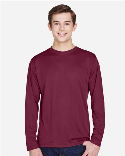 Men's Zone Performance Long Sleeve T-Shirt - Sport Maroon