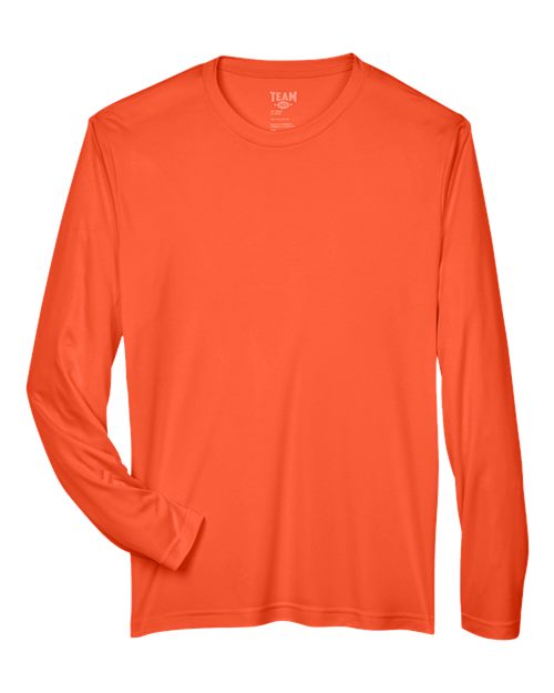 Men's Zone Performance Long Sleeve T-Shirt - Sport Orange