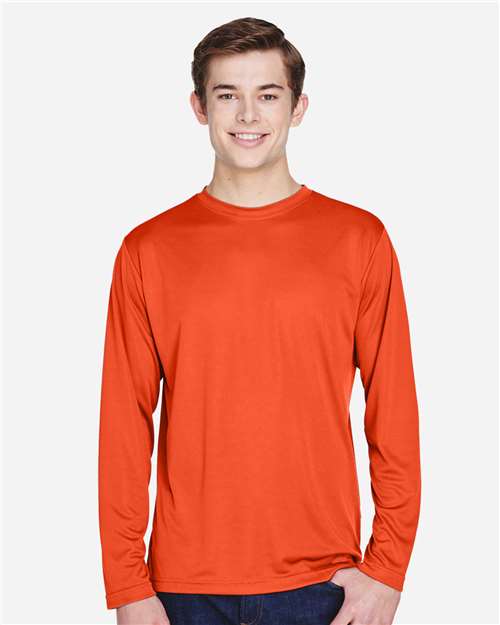 Men's Zone Performance Long Sleeve T-Shirt - Sport Orange