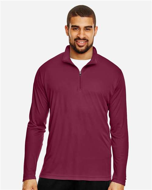 Men's Zone Performance Quarter-Zip Pullover - Sport Maroon