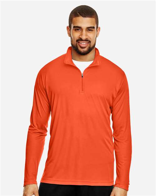 Men's Zone Performance Quarter-Zip Pullover - Sport Orange