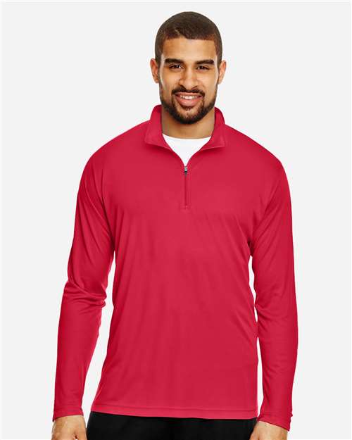 Men's Zone Performance Quarter-Zip Pullover - Sport Red