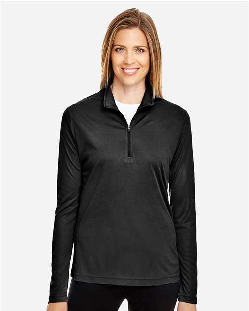 Women's Zone Performance Quarter-Zip Pullover - Black
