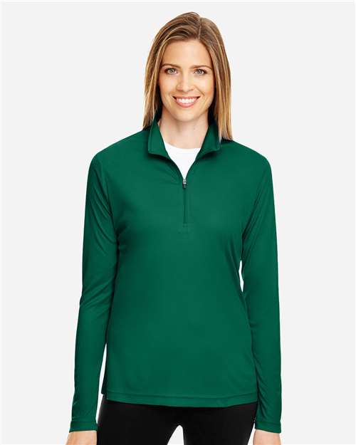 Women's Zone Performance Quarter-Zip Pullover - Sport Forest