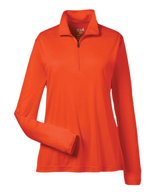 Women's Zone Performance Quarter-Zip Pullover - Sport Orange