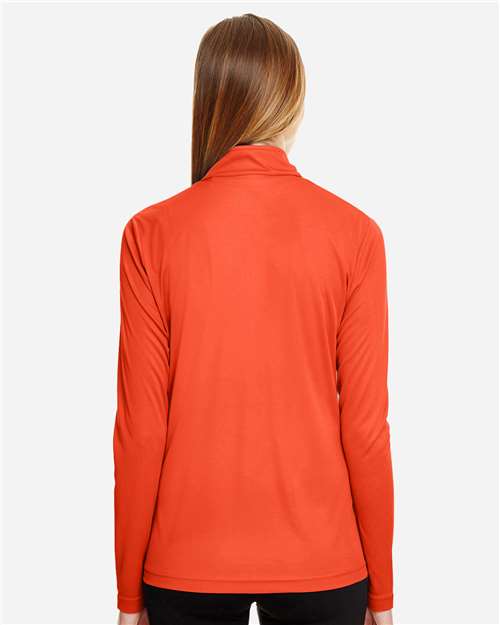 Women's Zone Performance Quarter-Zip Pullover - Sport Orange