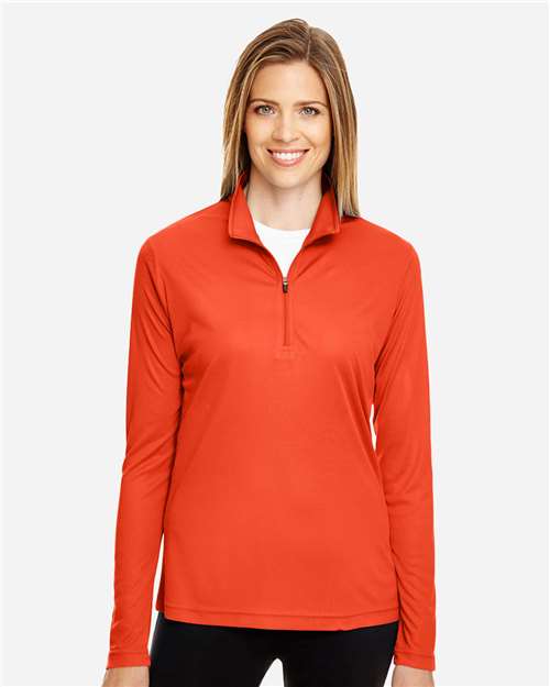 Women's Zone Performance Quarter-Zip Pullover - Sport Orange