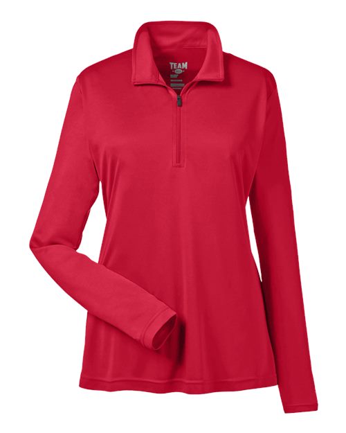 Women's Zone Performance Quarter-Zip Pullover - Sport Red