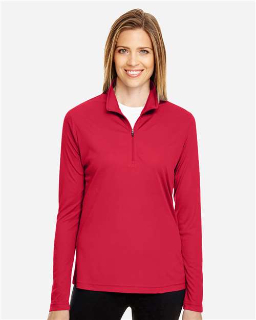 Women's Zone Performance Quarter-Zip Pullover - Sport Red