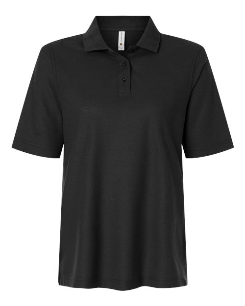 Women's Maverick CVC Pique Polo - Black