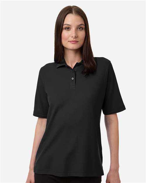 Women's Maverick CVC Pique Polo - Black