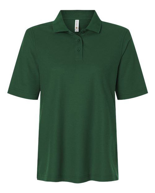 Women's Maverick CVC Pique Polo - Dark Green
