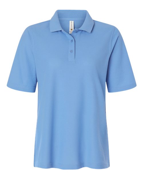 Women's Maverick CVC Pique Polo - Light College Blue