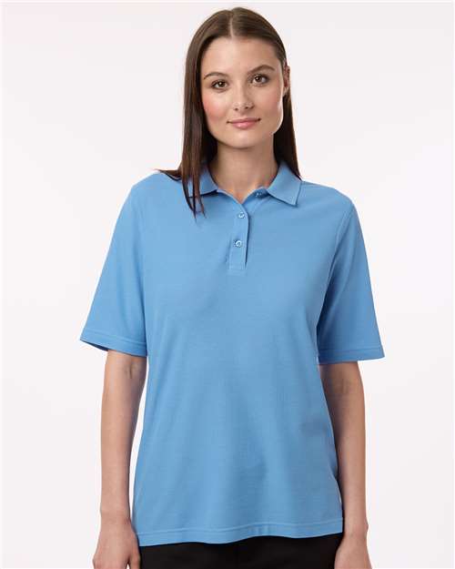 Women's Maverick CVC Pique Polo - Light College Blue