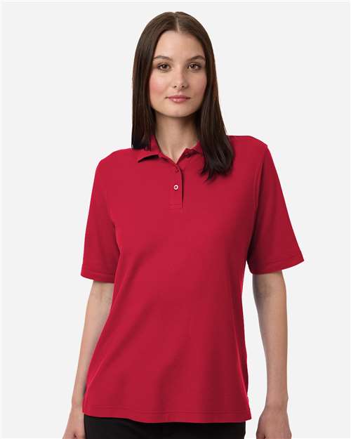 Women's Maverick CVC Pique Polo - Red