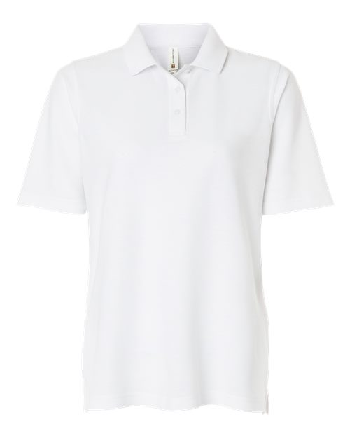 Women's Maverick CVC Pique Polo - White