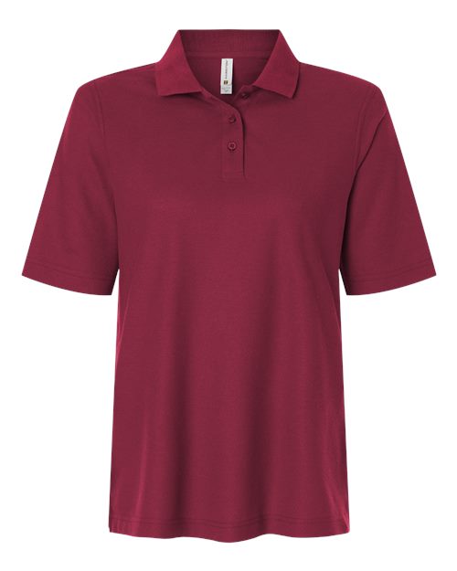 Women's Maverick CVC Pique Polo - Wine